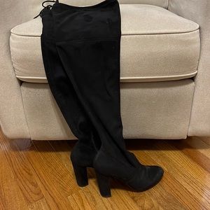 Black Knee High Boots